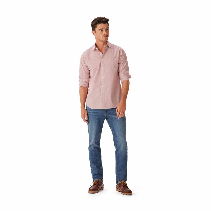 R.M. Williams Regular Poplin Stripe Shirt image number 3